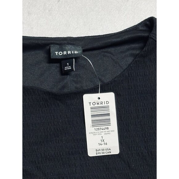 Torrid Size 1 Black Dress Women’s NWT - Picture 2 of 3